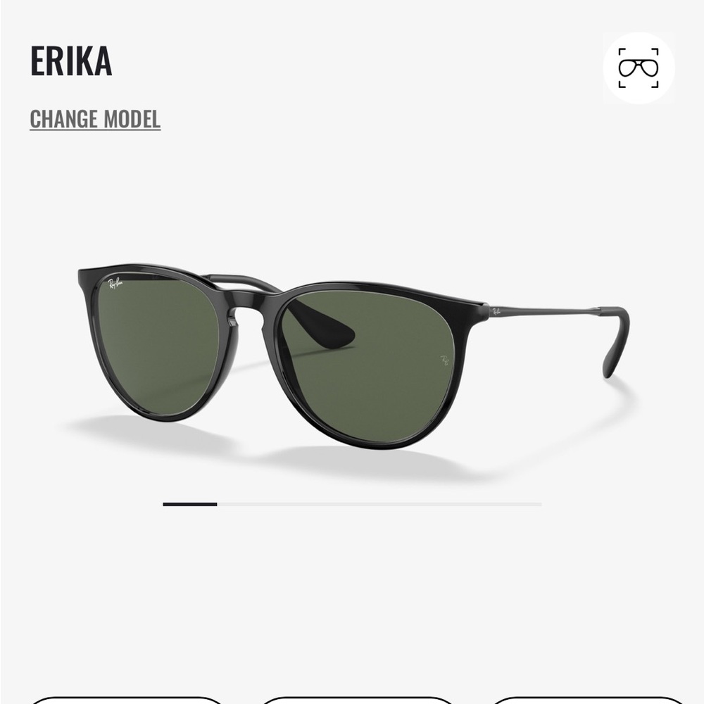 Ray-Ban Erika in Black Rubber Sunglasses